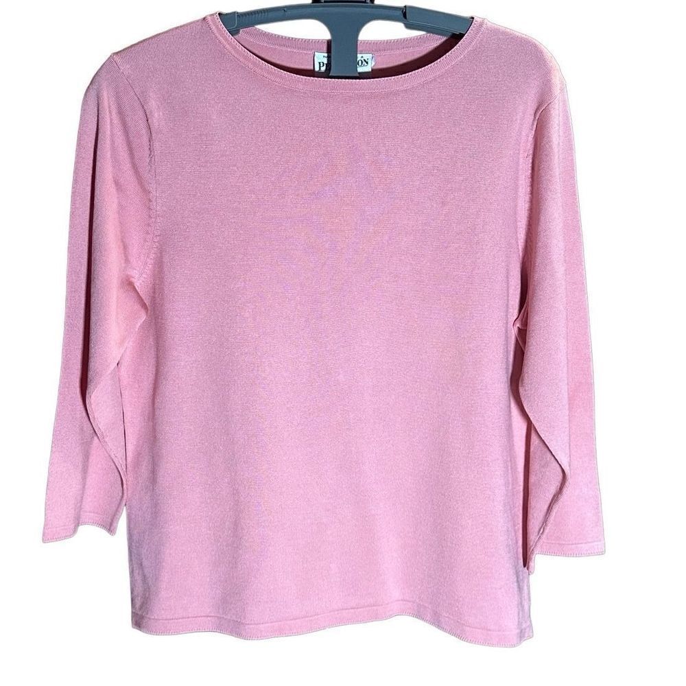 NEW Pendleton bright pastel pink silk blend sweater sz L